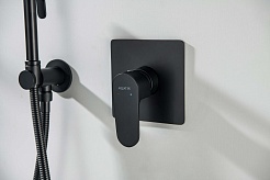 Aquatek Смеситель для душа и ванны Оберон AQ1266MB матовый чёрный – фотография-2
