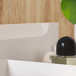 Equil Тумба под раковину Corner 70 2 ящика подвесная белая – фотография-4