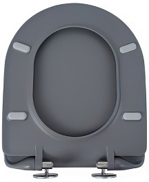 Esbano Сиденье для унитаза Amapola серое матовое – фотография-3