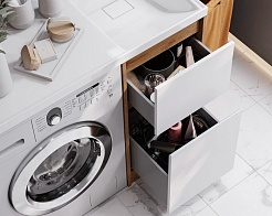 Акватон Тумба под раковину Лондри 40 дуб сантана – фотография-12