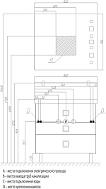 Акватон Тумба с раковиной Стамбул 85 М эбони темный – фотография-3