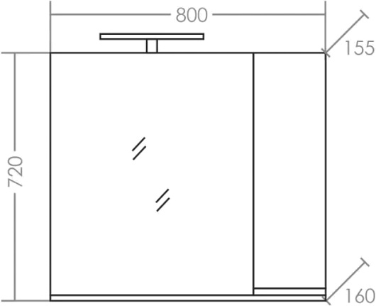 СанТа Мебель для ванной Марс 80 белая – фотография-14
