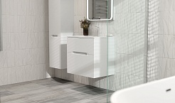 Jorno Тумба под раковину Modul 65 подвесная белая Mоl.01.62/P/W – фотография-2