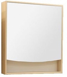 Акватон Мебель для ванной Инфинити 76 H ясень коимбра, зеркало-шкаф – фотография-4