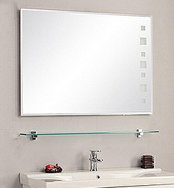 Акватон Полка стеклянная 110 см для ванной – фотография-1