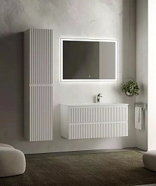 Sancos Тумба с раковиной Snob R 100 bianco раковина Grace 101 R CN7015 – фотография-3