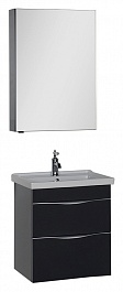 Aquanet Мебель для ванной "Эвора 60" серый антрацит – фотография-1
