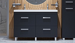 Velvex Тумба под раковину Orlando 120 графит – фотография-3