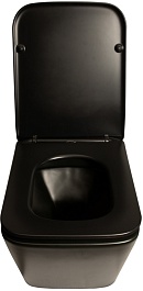 SantiLine Унитаз подвесной SL-5004MB черный матовый – фотография-4