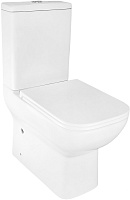 Azario Унитаз-компакт Varo AZ-2171-1 безободковый с бачком с сиденьем микролифт белый