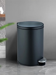 WeltWasser Ведро для мусора WW Lora BL 12L черное матовое – фотография-2