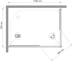 Royal Bath Душевой уголок HPD-T-CH 120х90х185 – фотография-4