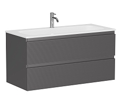 Sancos Тумба с раковиной Folk 100 grey soft раковина Grace 101 CN7013 – фотография-1