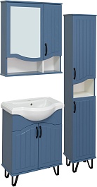 Runo Шкаф пенал Марсель 30 R синий – фотография-3