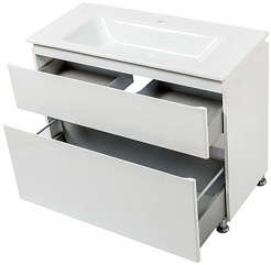 Ceruttispa Тумба с раковиной Романья white 100 подвесная – фотография-3