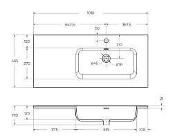 BelBagno Тумба с раковиной Kraft 100 R подвесная Cemento Grigio – фотография-16