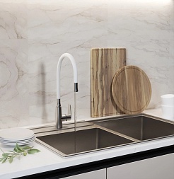 Mixline Смеситель для кухни 35k MLSS36-09 "Steel Kit" хром – фотография-4