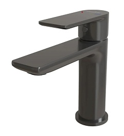 Mixline Смеситель для раковины 35k ML33-04GR "City Graphite" графит – фотография-1