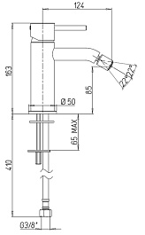 Cezares Смеситель для биде Cox 78CR304O хром – фотография-2