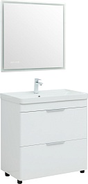 Aquanet Тумба с раковиной Ирис New 70 белая – фотография-13