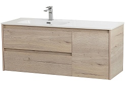 BelBagno Тумба с раковиной Kraft 100 L подвесная Rovere Galifax Bianco – фотография-1