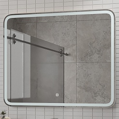 Misty Мебель для ванной с раковиной под стиральную машину Ингрид 100 R белая – фотография-17