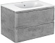 Vincea Тумба с раковиной Vico 80 подвесная бетон – картинка-11