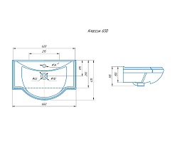 Какса-а Тумба с раковиной Патина 65 бежевая с золотом – фотография-3