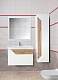 Бриклаер Мебель для ванной Брайтон 70 (Комо) белая матовая/дуб кера – фотография-25