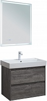 Aquanet Мебель для ванной Nova Lite 75 подвесная дуб серый