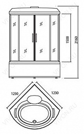 Appollo Душевой бокс TS-1235W – фотография-4