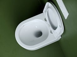 Ceramicanova Подвесной унитаз Ulma Торнадо CN4006T безободковый белый – фотография-9