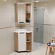 Mixline Мебель для ванной Корнер 67.5 R угловая белая/дуб – фотография-17