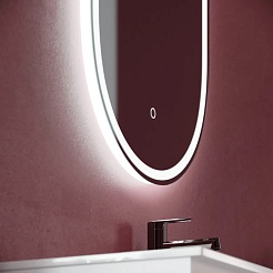 Sancos Зеркало Oval 45/90 с фронтальной подсветкой OV45F – фотография-2