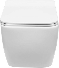 Allen Brau Унитаз подвесной Liberty 4.33007.21 белый матовый с крышкой 4.33008.21 – фотография-2