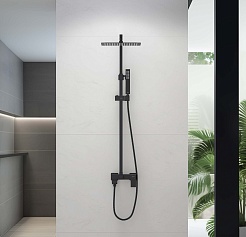 Aquatek Душевая стойка Либра AQ2640MB матовая черная – фотография-5