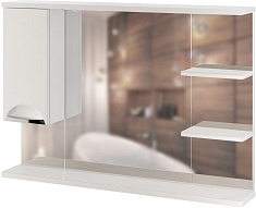 Mixline Зеркало-шкаф Этьен 100 L белый