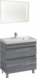Водолей Мебель для ванной Best 70 лиственница структурная контрастно-серая – фотография-1