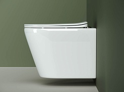 Ceramicanova Подвесной унитаз HighLight Rimless CN1804 белый – фотография-2