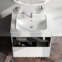 Am.Pm Тумба под раковину Func 80 подвесная белая глянцевая – фотография-3