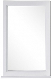 ASB-Woodline Зеркало для ванной Гранда 60 белый (патина серебро), массив ясеня – фотография-1