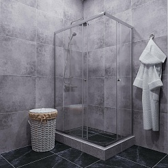 Triton Душевой уголок Вента Хром 120/80 Щ0000049618 – фотография-5