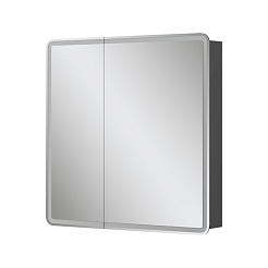 Equil Зеркальный шкаф Eltoro 80 чёрный софт – фотография-2