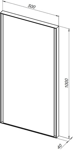 Allen Brau Зеркало Infinity 50 1.21021.BL черный – картинка-5