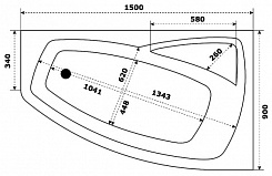 Bas Акриловая ванна Камея 150 R – фотография-4