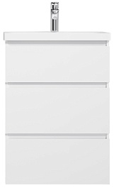 Am.Pm Тумба под раковину Gem S 60 белый глянец,напольная, с 3 ящиками – фотография-1