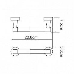 WasserKRAFT Держатель туалетной бумаги "Isen K-4022" – фотография-2