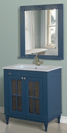 Атолл Мебель для ванной Милана синяя – фотография-1