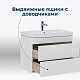 Aquanet Тумба с раковиной София 80 2 ящика подвесная белая – картинка-25