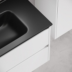 Sancos Тумба с раковиной Libra 90 белый глянец раковина Element 91 CN7002MB – фотография-4